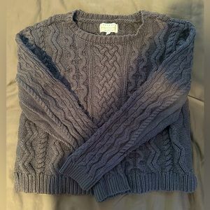 Kendall + Kylie pacsun grey chunky knit
